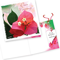 Mother's Day Card & Bookmark A- 5.5in. sq